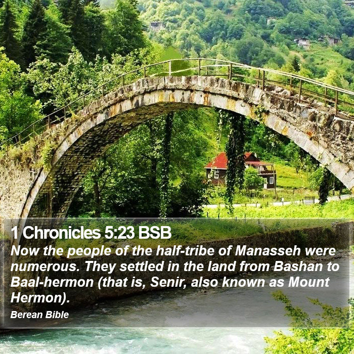 1 Chronicles 5:23 BSB Bible Study