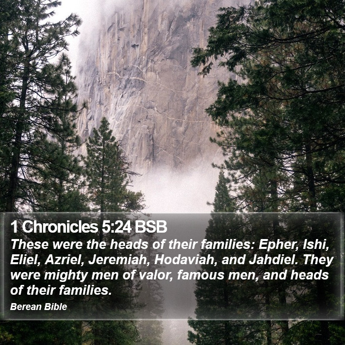 1 Chronicles 5:24 BSB Bible Study