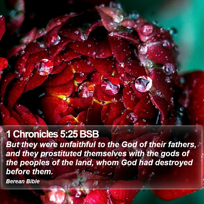 1 Chronicles 5:25 BSB Bible Study