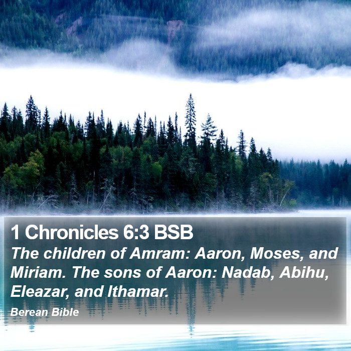 1 Chronicles 6:3 BSB Bible Study