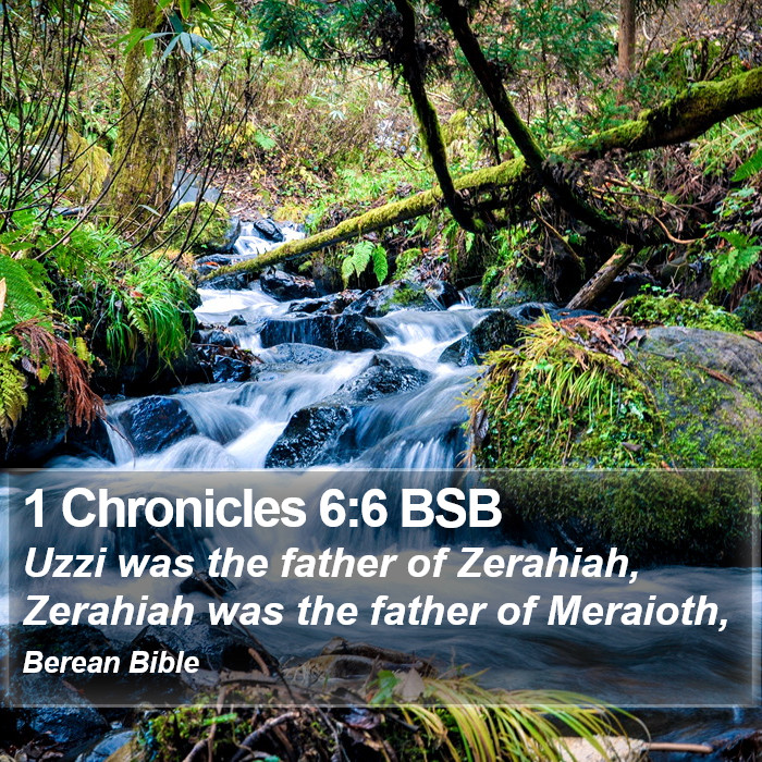 1 Chronicles 6:6 BSB Bible Study