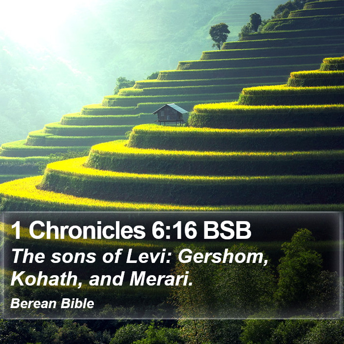 1 Chronicles 6:16 BSB Bible Study