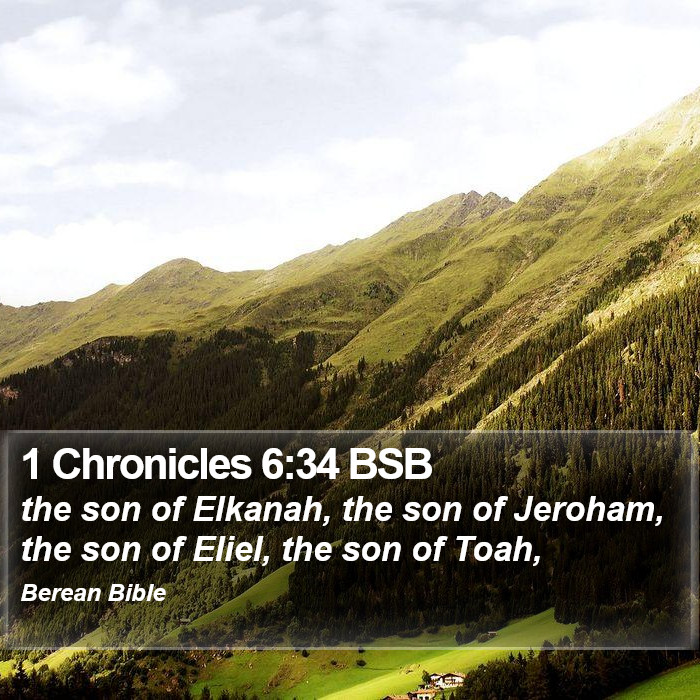 1 Chronicles 6:34 BSB Bible Study