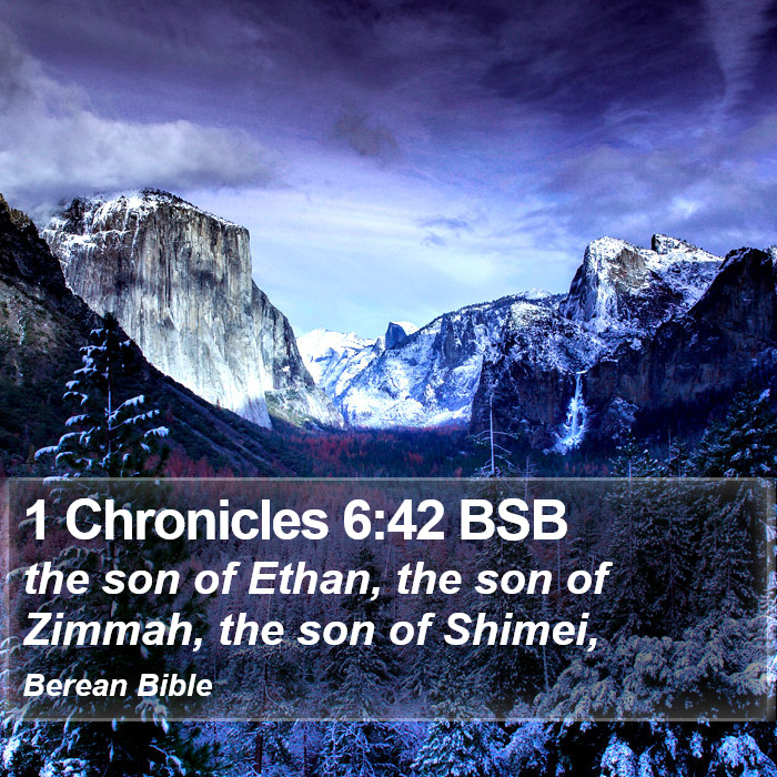 1 Chronicles 6:42 BSB Bible Study