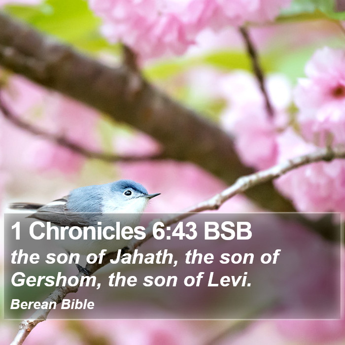 1 Chronicles 6:43 BSB Bible Study