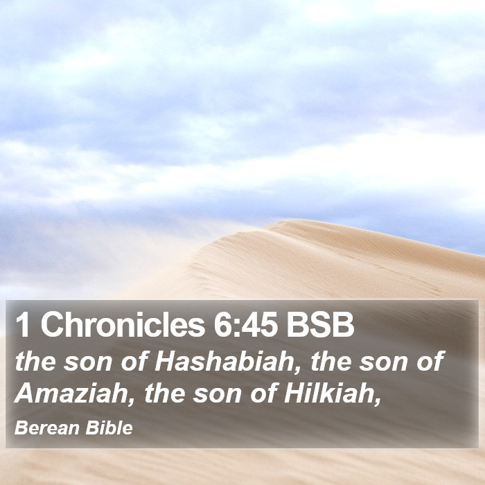 1 Chronicles 6:45 BSB Bible Study