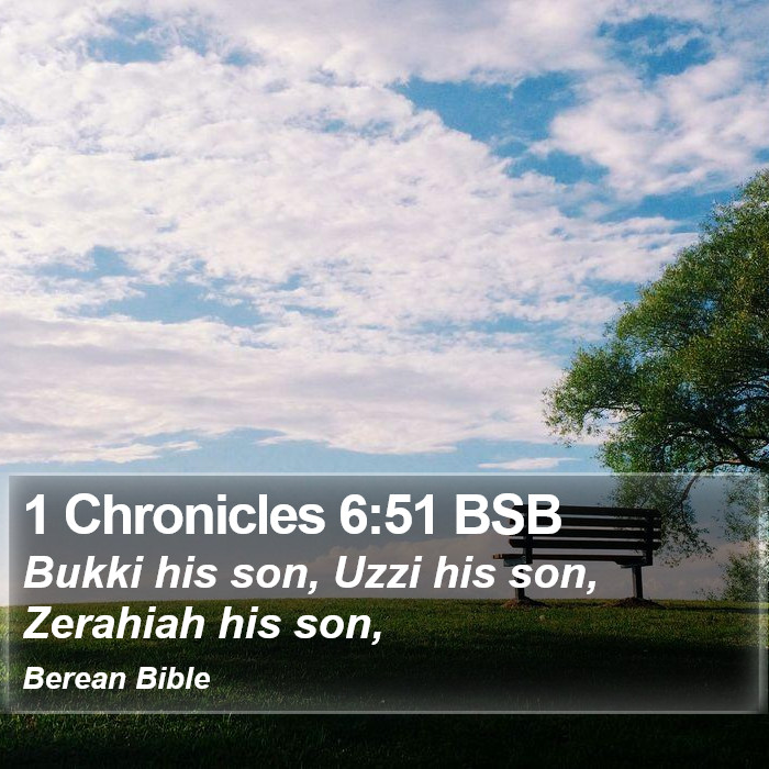 1 Chronicles 6:51 BSB Bible Study