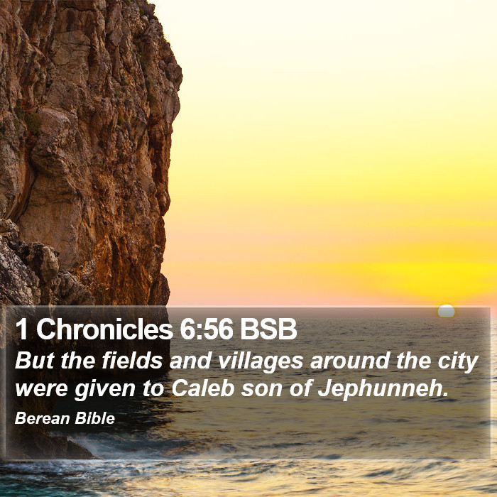 1 Chronicles 6:56 BSB Bible Study