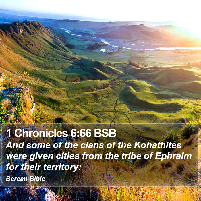 1 Chronicles 6:66 BSB Bible Study