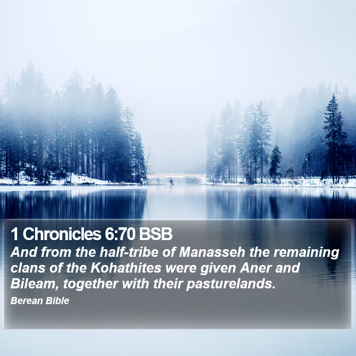 1 Chronicles 6:70 BSB Bible Study