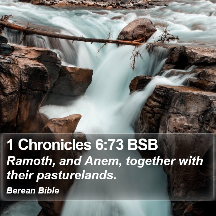 1 Chronicles 6:73 BSB Bible Study