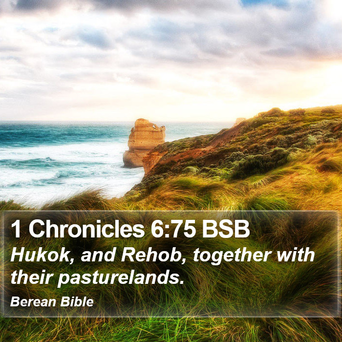 1 Chronicles 6:75 BSB Bible Study