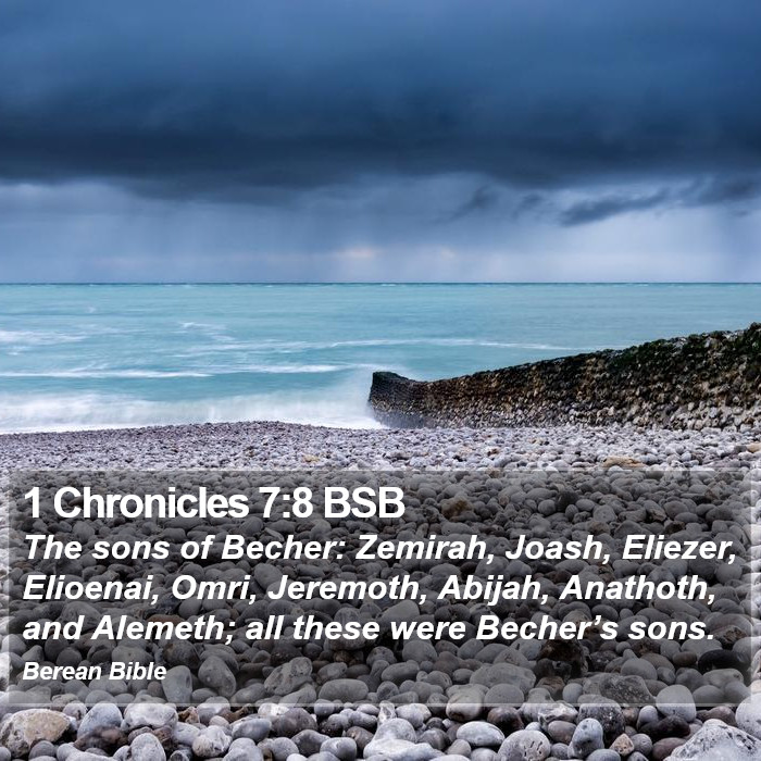 1 Chronicles 7:8 BSB Bible Study