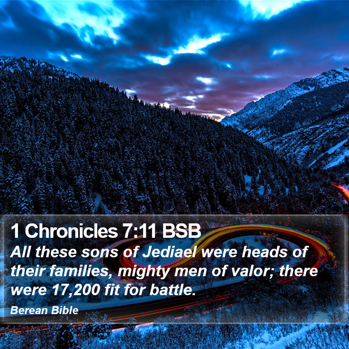 1 Chronicles 7:11 BSB Bible Study