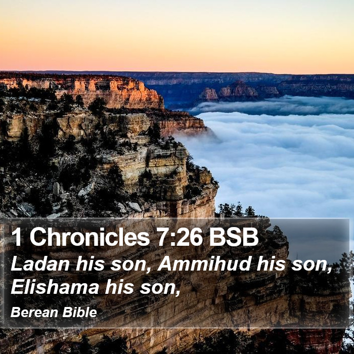 1 Chronicles 7:26 BSB Bible Study