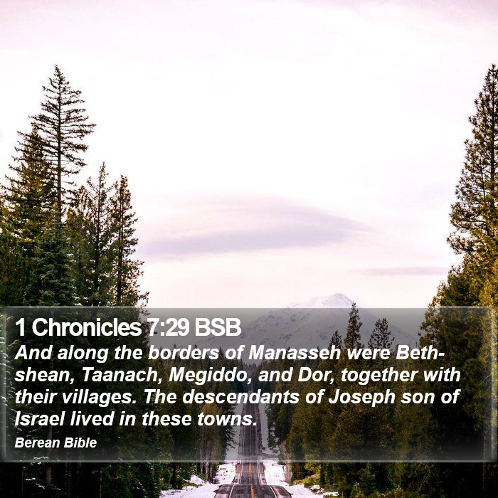 1 Chronicles 7:29 BSB Bible Study