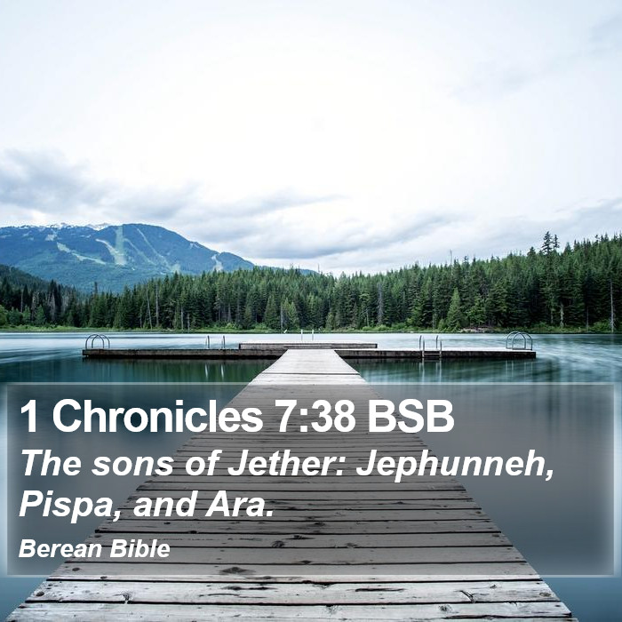 1 Chronicles 7:38 BSB Bible Study