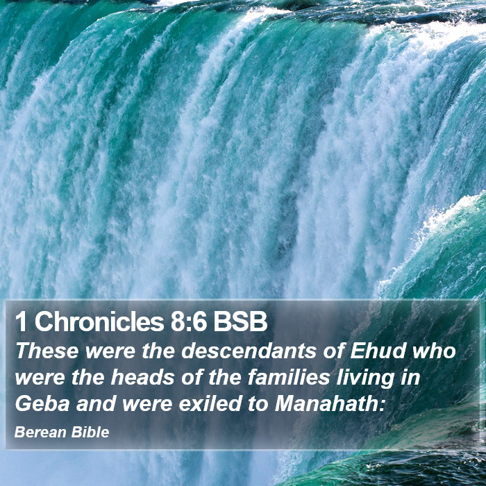 1 Chronicles 8:6 BSB Bible Study