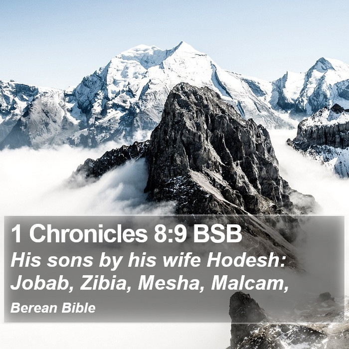 1 Chronicles 8:9 BSB Bible Study