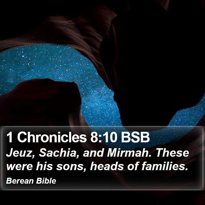 1 Chronicles 8:10 BSB Bible Study