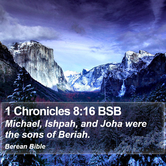 1 Chronicles 8:16 BSB Bible Study