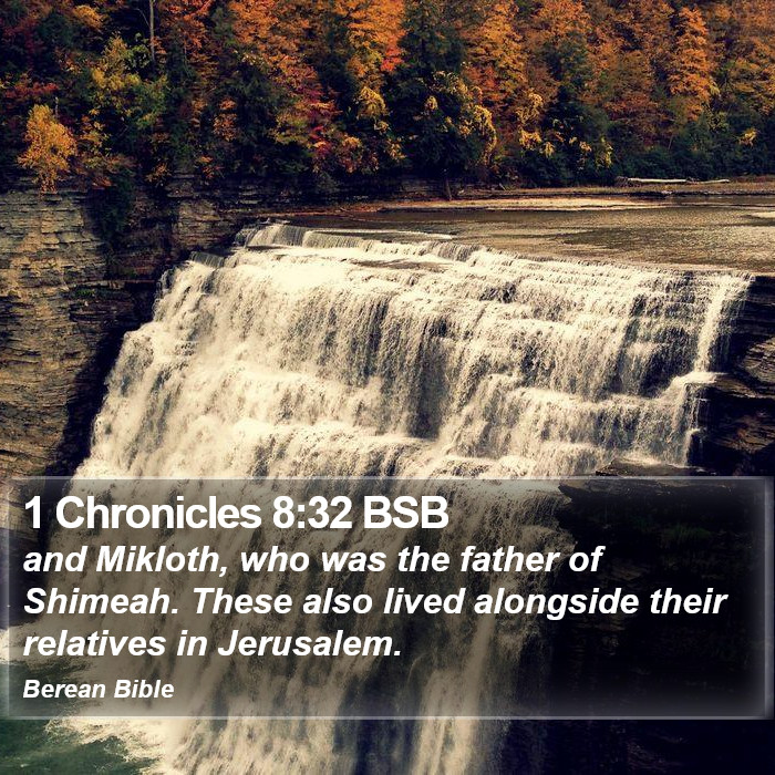 1 Chronicles 8:32 BSB Bible Study