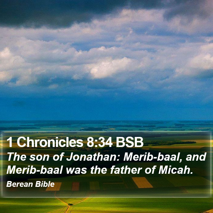 1 Chronicles 8:34 BSB Bible Study