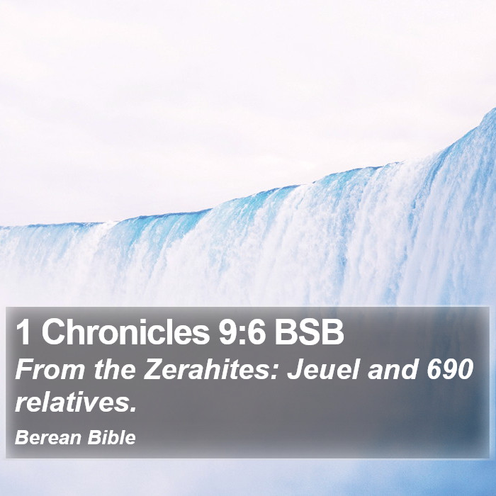 1 Chronicles 9:6 BSB Bible Study