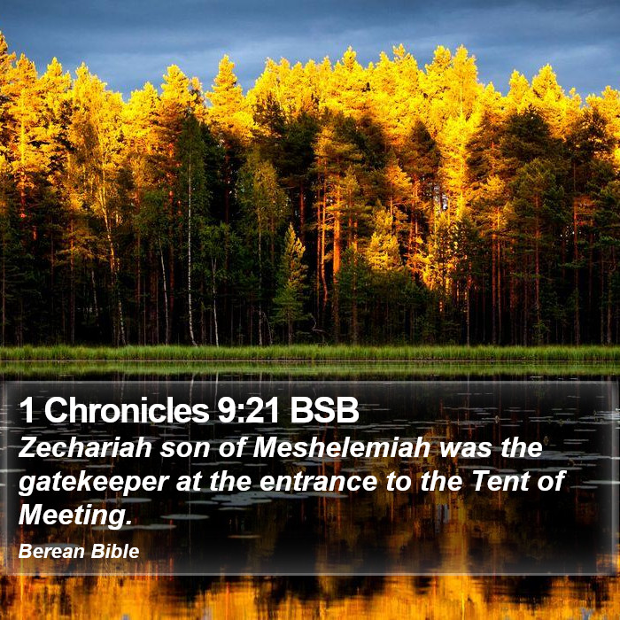 1 Chronicles 9:21 BSB Bible Study