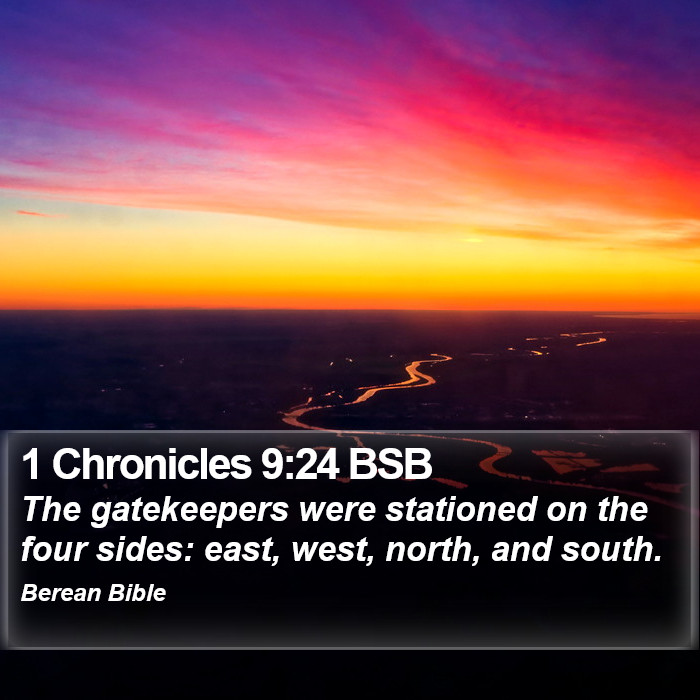 1 Chronicles 9:24 BSB Bible Study