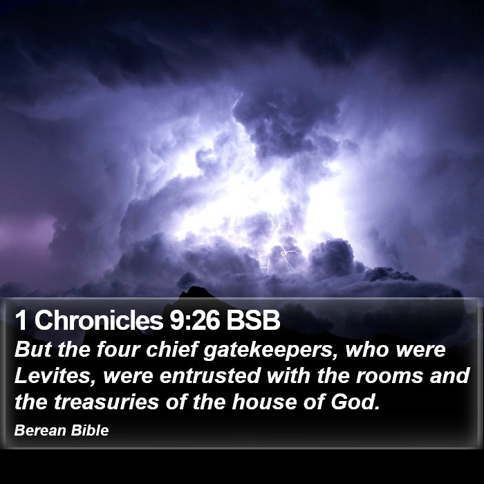 1 Chronicles 9:26 BSB Bible Study