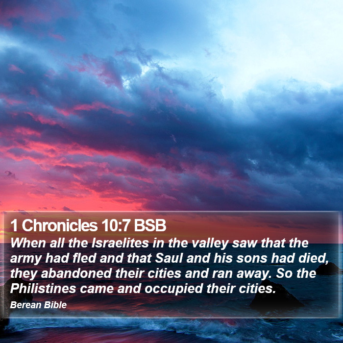 1 Chronicles 10:7 BSB Bible Study