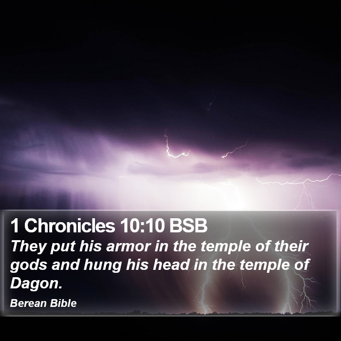 1 Chronicles 10:10 BSB Bible Study