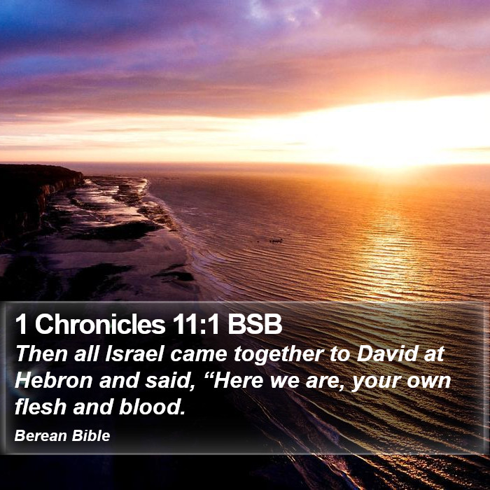 1 Chronicles 11:1 BSB Bible Study