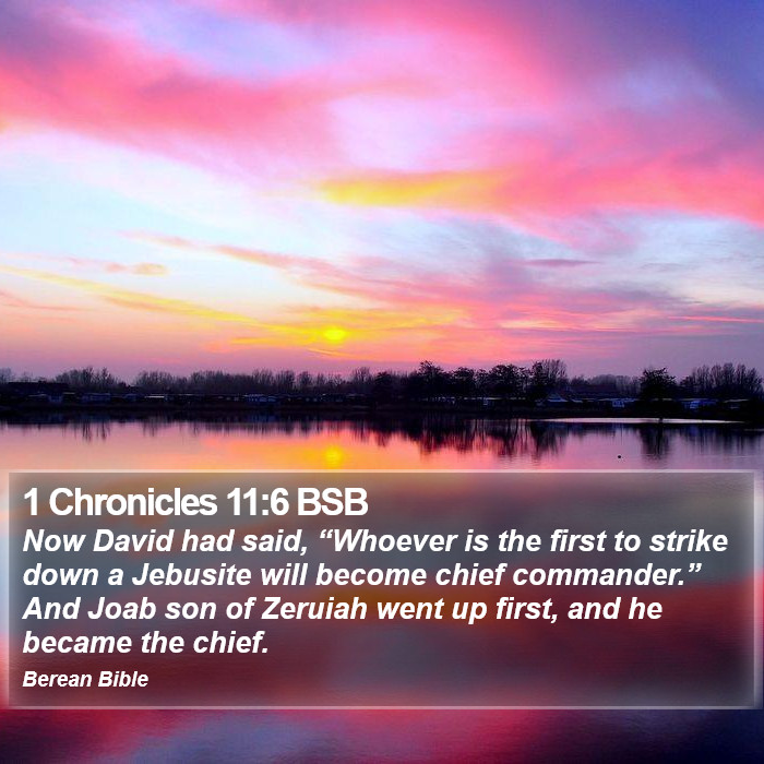 1 Chronicles 11:6 BSB Bible Study