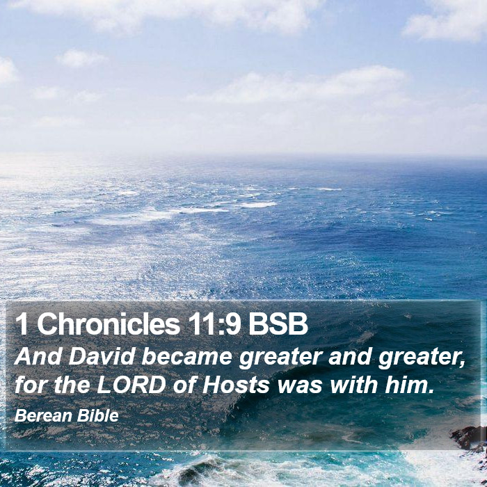 1 Chronicles 11:9 BSB Bible Study