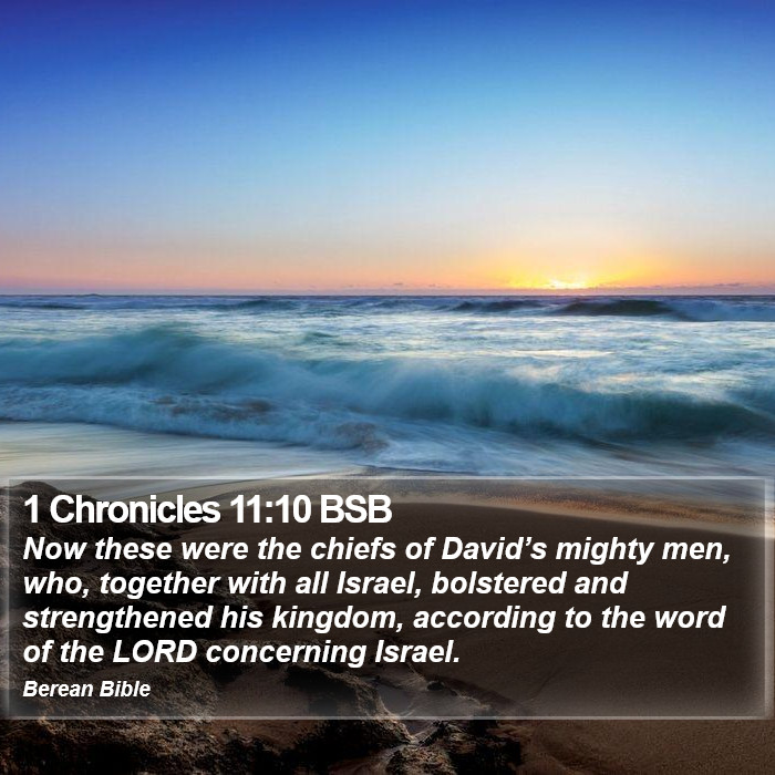 1 Chronicles 11:10 BSB Bible Study