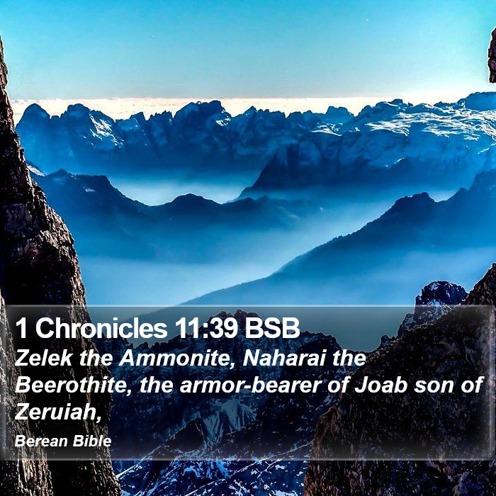 1 Chronicles 11:39 BSB Bible Study