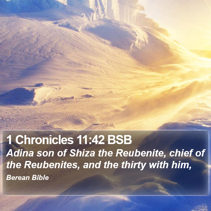 1 Chronicles 11:42 BSB Bible Study