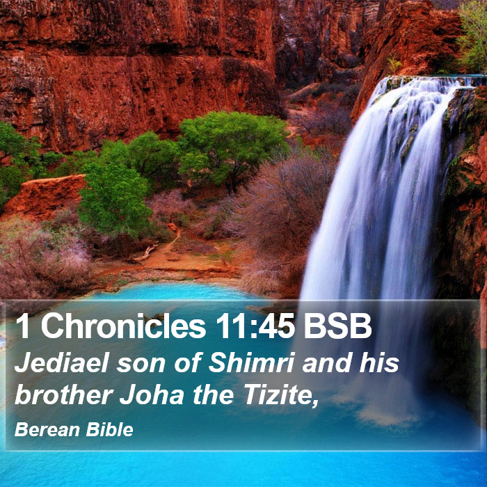 1 Chronicles 11:45 BSB Bible Study