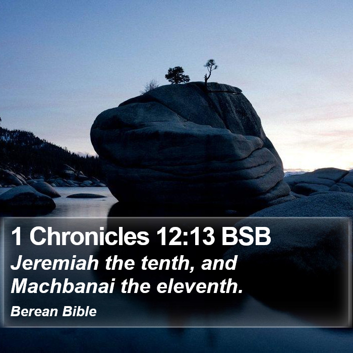 1 Chronicles 12:13 BSB Bible Study