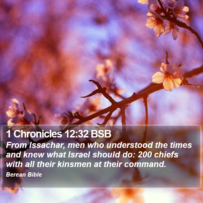 1 Chronicles 12:32 BSB Bible Study