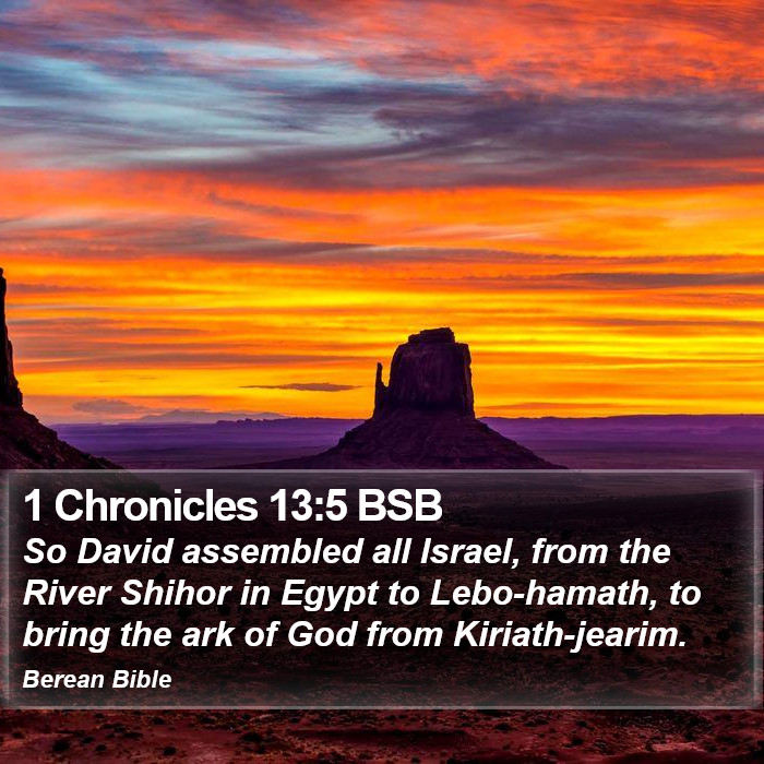 1 Chronicles 13:5 BSB Bible Study