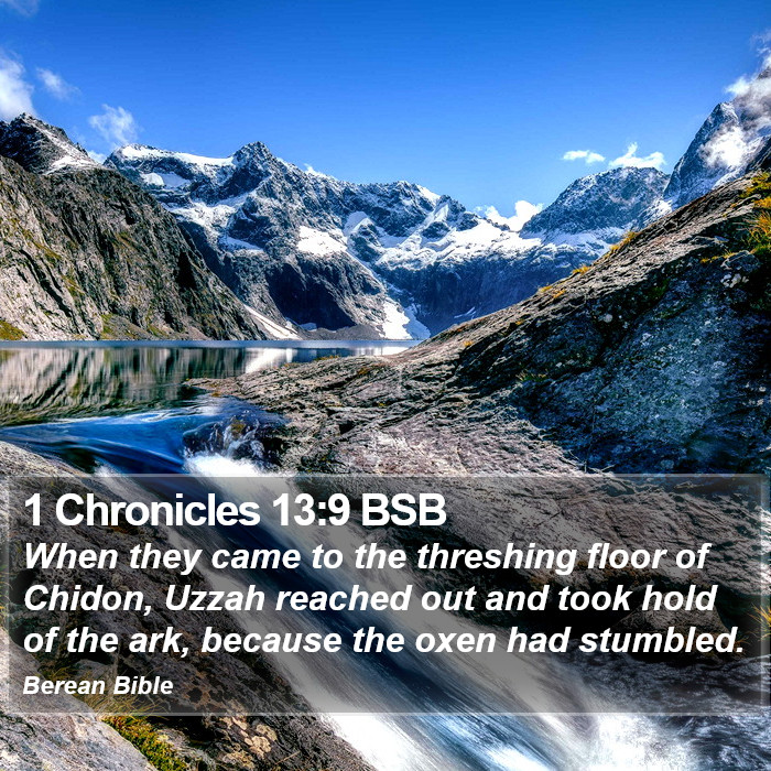 1 Chronicles 13:9 BSB Bible Study