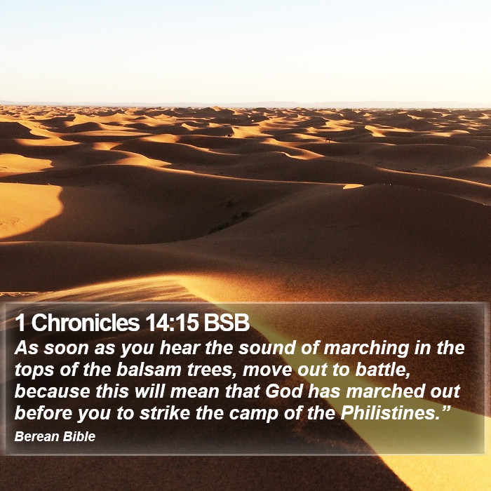 1 Chronicles 14:15 BSB Bible Study