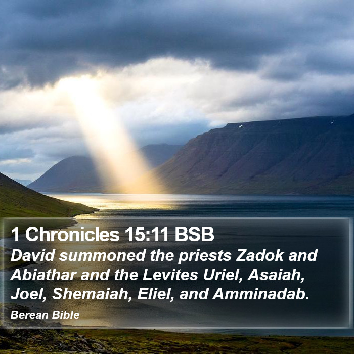 1 Chronicles 15:11 BSB Bible Study