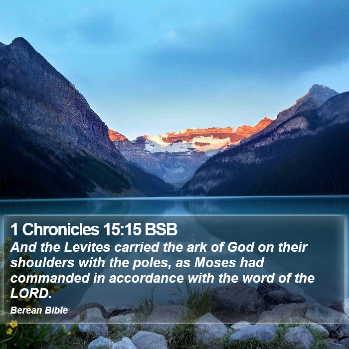 1 Chronicles 15:15 BSB Bible Study