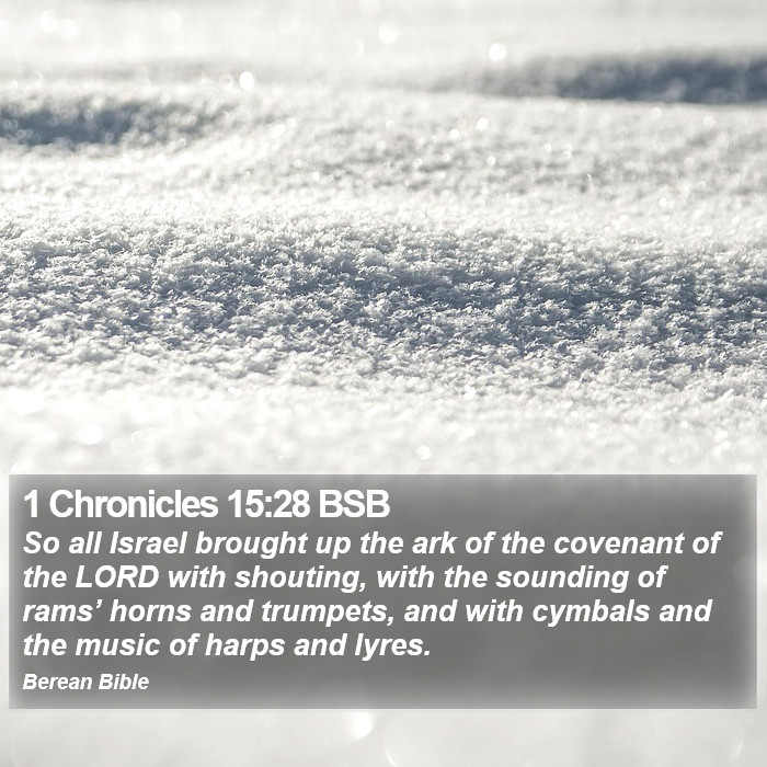 1 Chronicles 15:28 BSB Bible Study