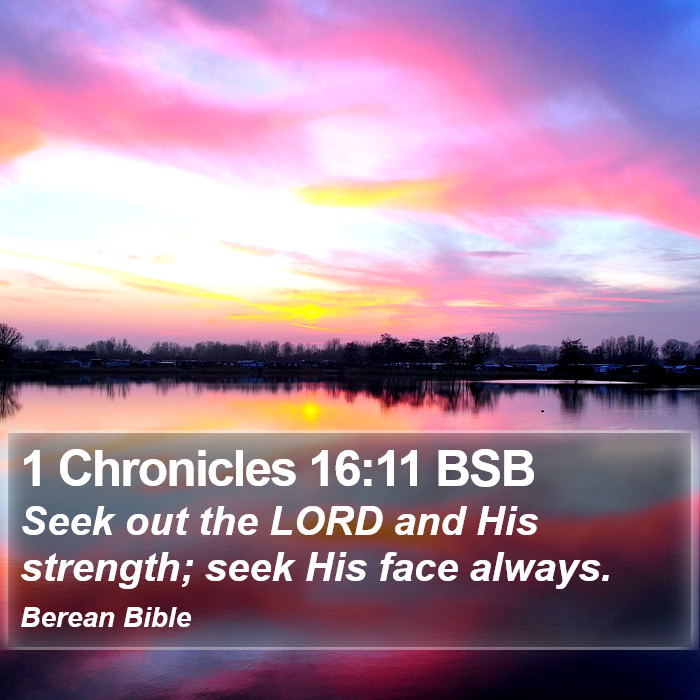 1 Chronicles 16:11 BSB Bible Study