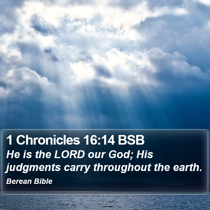 1 Chronicles 16:14 BSB Bible Study